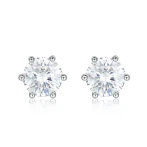 Zephyra - Elegant Screwback Moissanite Stud Earrings Zephyra - Elegant Screwback Moissanite Stud Earrings