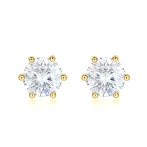 Zephyra - Elegant Screwback Moissanite Stud Earrings Zephyra - Elegant Screwback Moissanite Stud Earrings