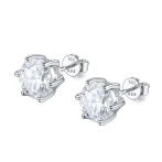 Zephyra - Elegant Screwback Moissanite Stud Earrings Zephyra - Elegant Screwback Moissanite Stud Earrings