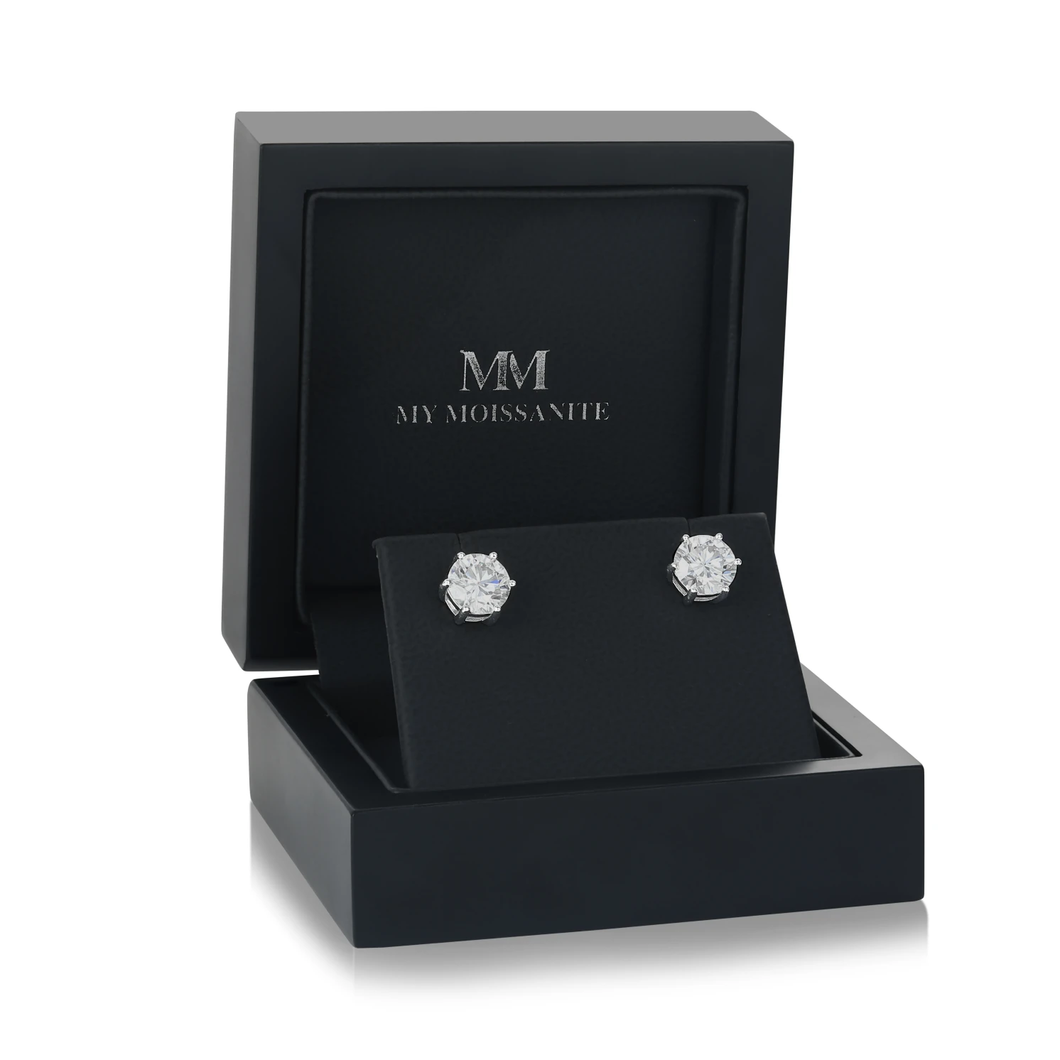 Zephyra - Elegant Screwback Moissanite Stud Earrings Zephyra - Elegant Screwback Moissanite Stud Earrings