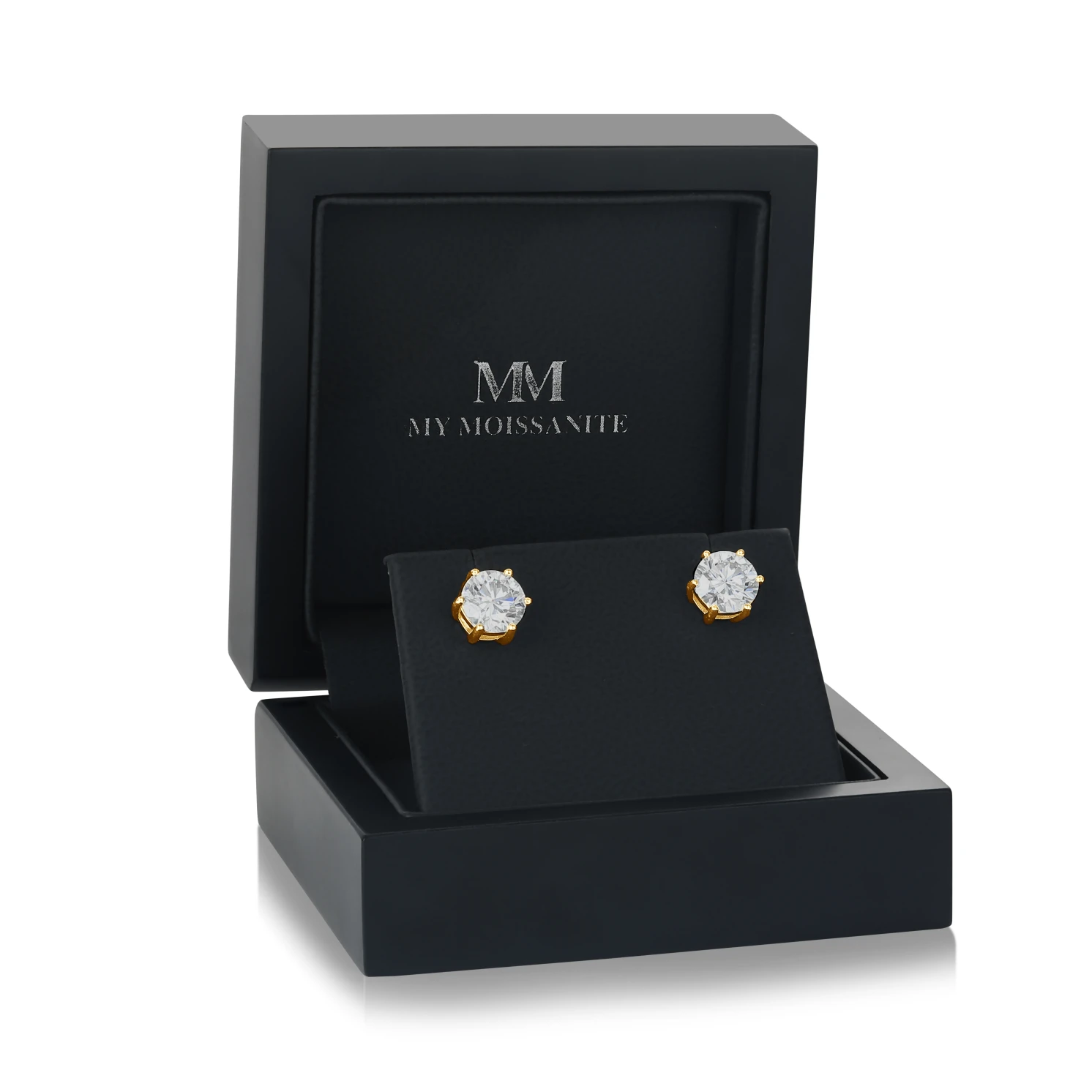 Zephyra - Elegant Screwback Moissanite Stud Earrings Zephyra - Elegant Screwback Moissanite Stud Earrings