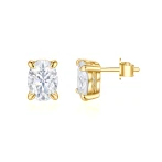 Ovalis – Oval Moissanite Stud Earrings Ovalis – Oval Moissanite Stud Earrings
