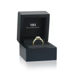 Paragone - Princess Cut Moissanite Halo Engagement Ring With Textured Band