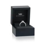 Venette - Moissanite Engagement Ring With Pavé Side Stones