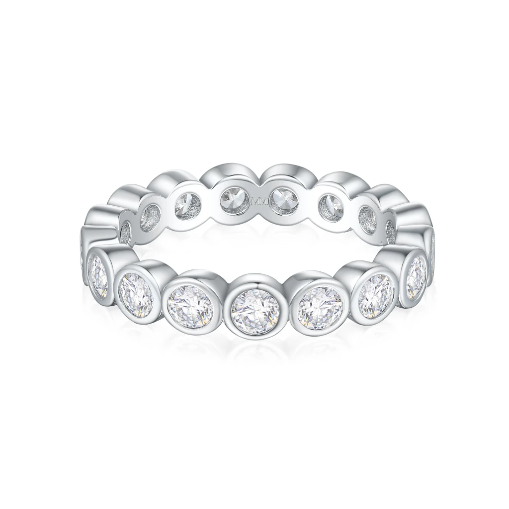 Orbella - Bezel Set Moissanite Eternity Ring