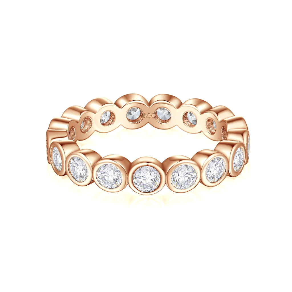 Orbella Bezel Set Moissanite Eternity Ring