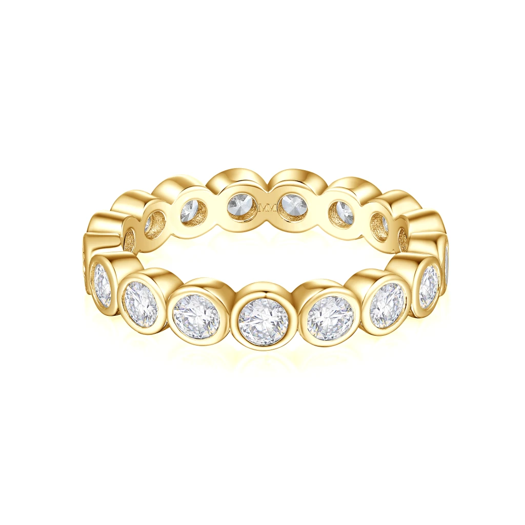 Orbella - Bezel Set Moissanite Eternity Ring