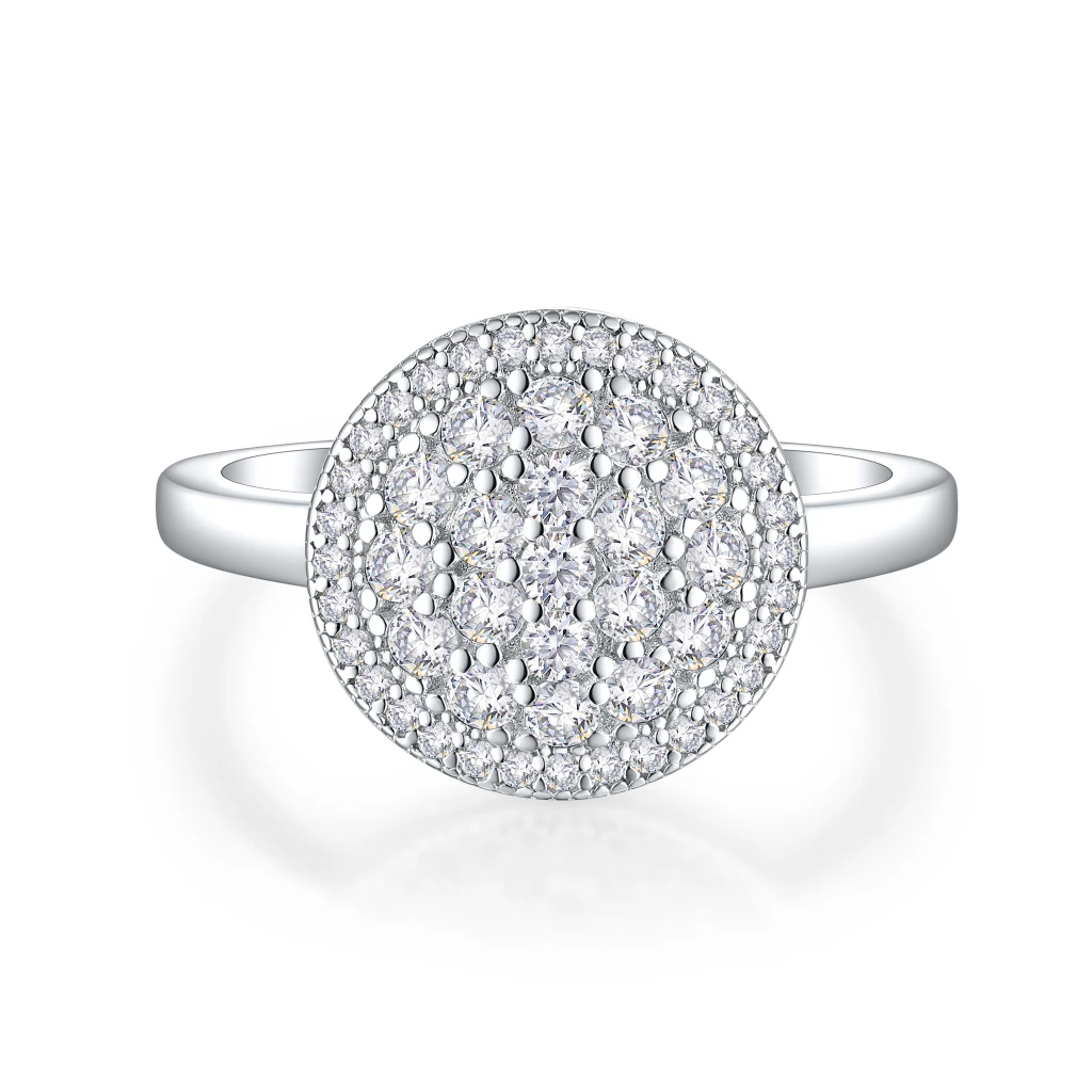 Cirilla - Moissanite Pavé Cluster Ring