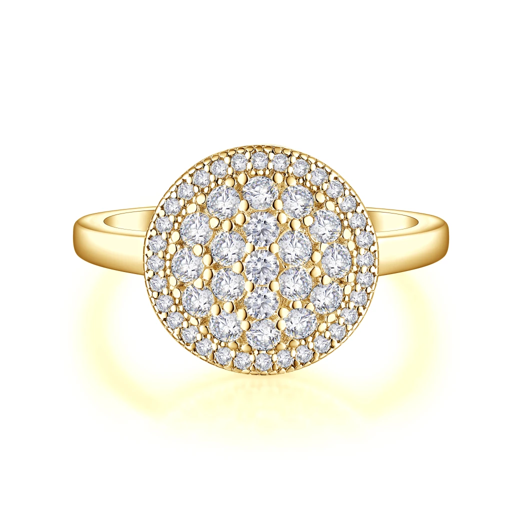 Cirilla - Moissanite Pavé Cluster Ring