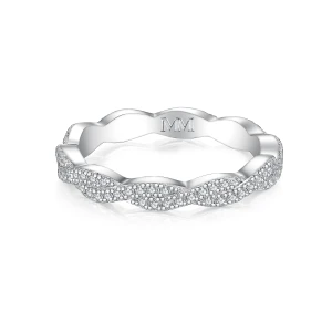 Seraph - Moissanite Eternity Ring with Twisted Pavé Design
