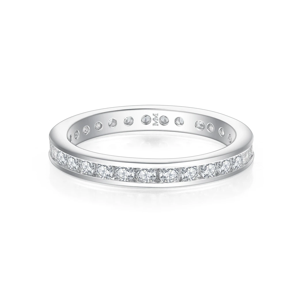 Zenora - Moissanite Eternity Ring with Channel Setting