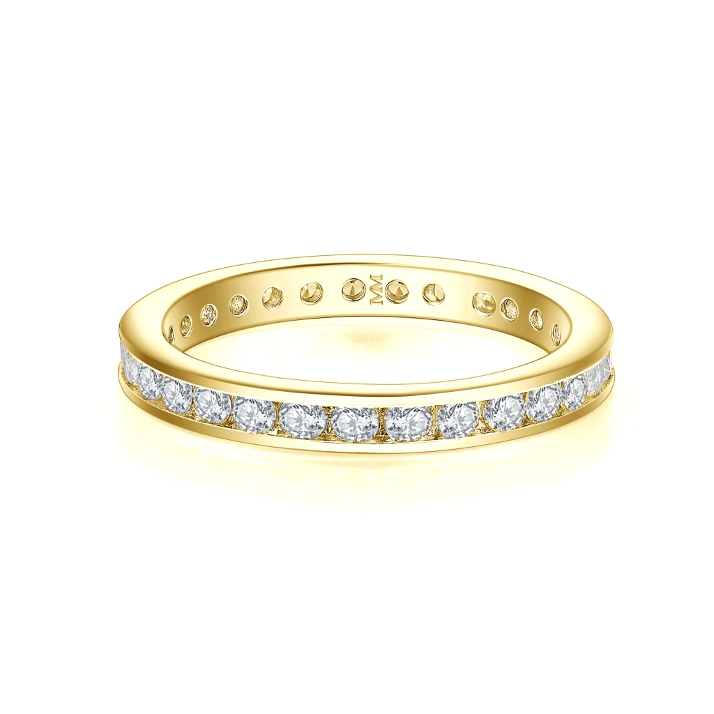 Zenora - Moissanite Eternity Ring with Channel Setting
