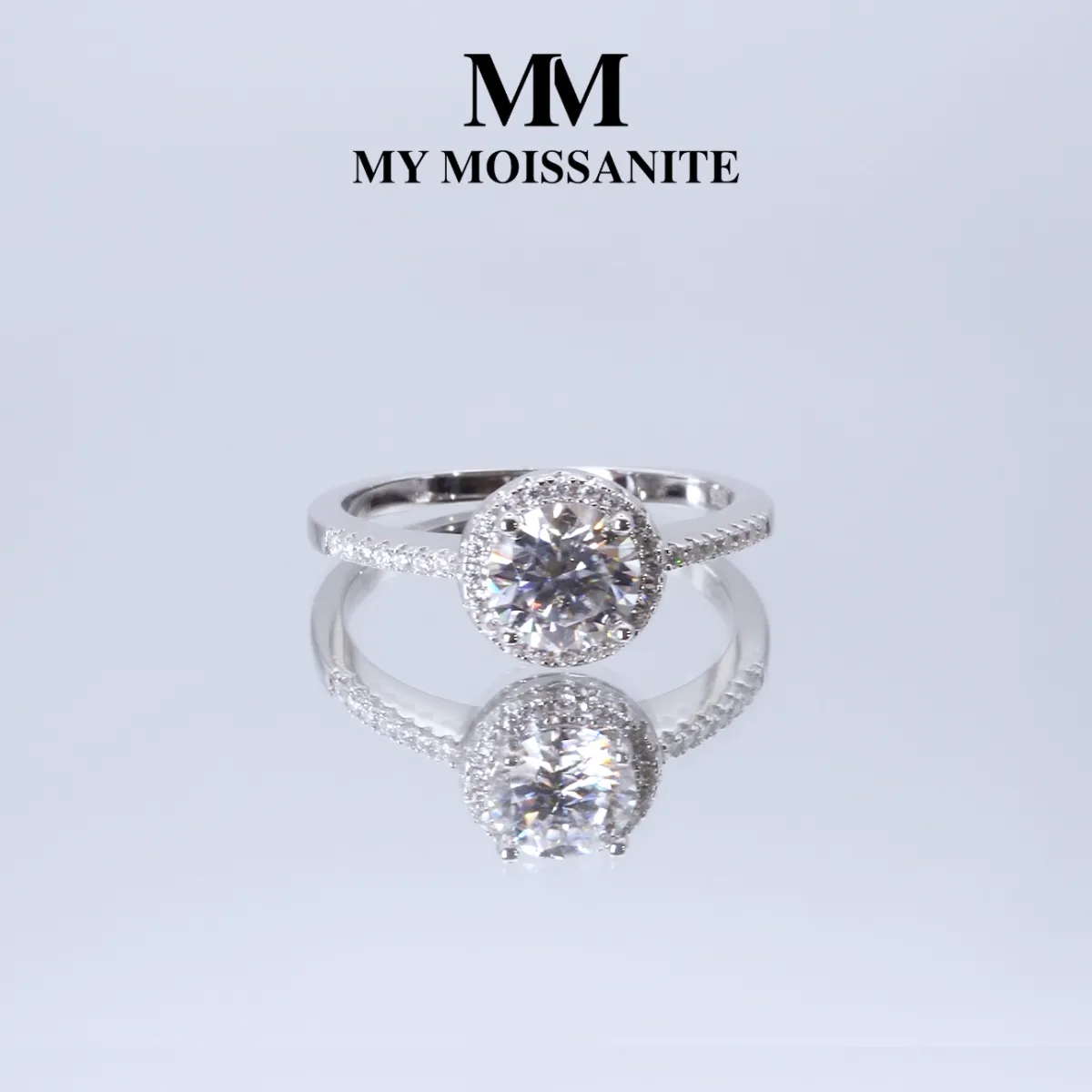 Seraphina - Moissanite Halo Engagement Ring | My Moissanite
