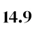 14.9