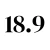 18.9