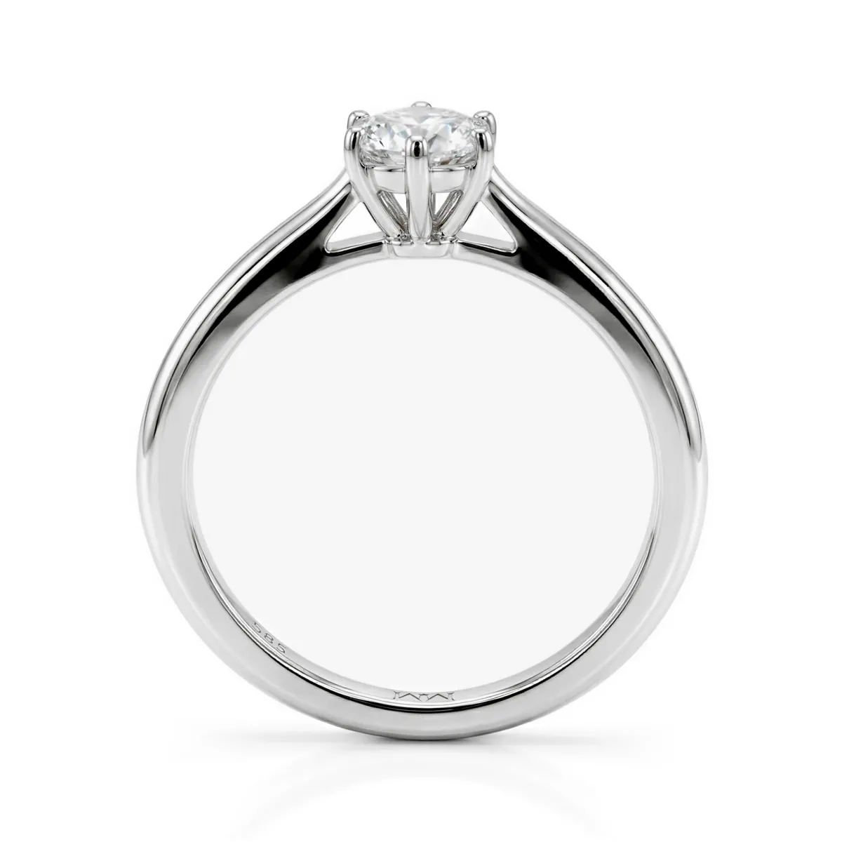 Ella - Solitaire Moissanite Engagement Ring	