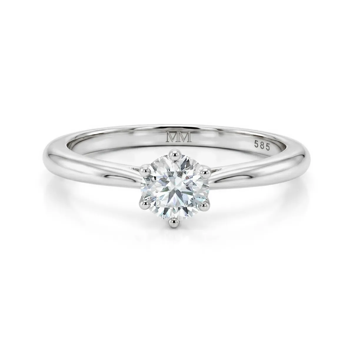Ella - Solitaire Moissanite Engagement Ring	