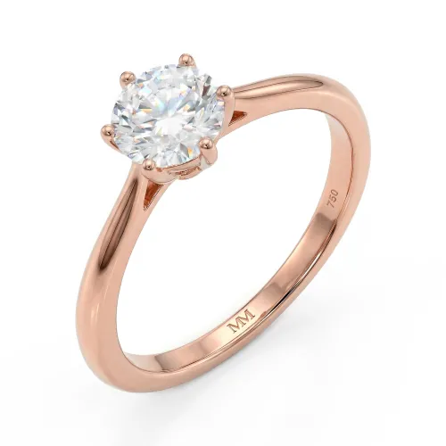 Ella - Solitaire Moissanite Engagement Ring
