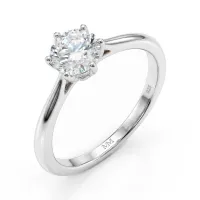 Ella - Solitaire Moissanite Engagement Ring
