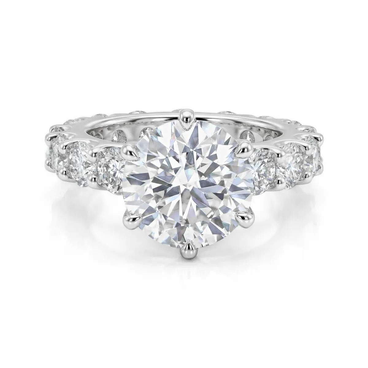 Solstice - Grand Eternity Moissanite Engagement Ring