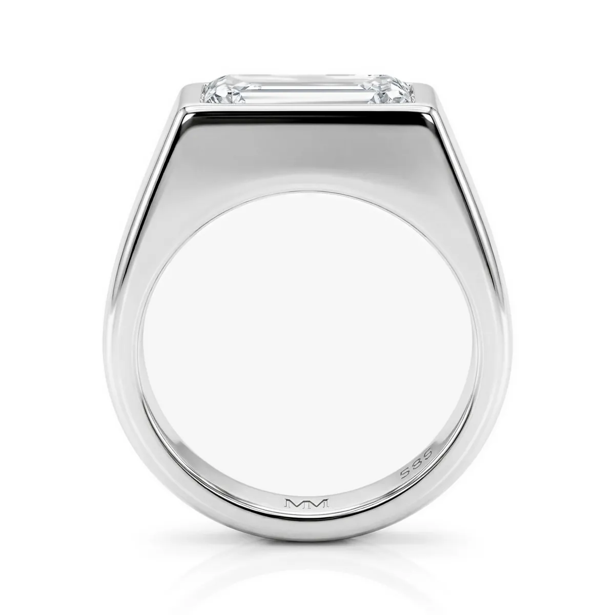 Maxton - Rectangular Moissanite Men's Ring