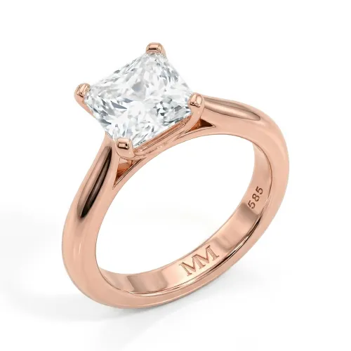 Iris – Princess Solitaire Moissanite Ring