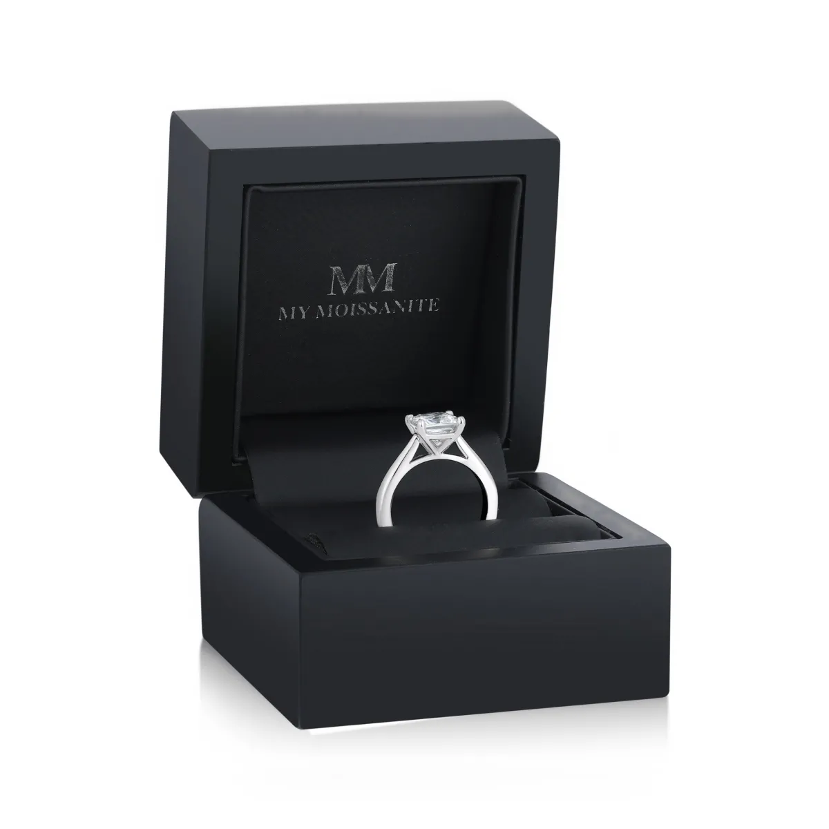 Iris - Princess Solitaire Moissanite Ring | My Moissanite
