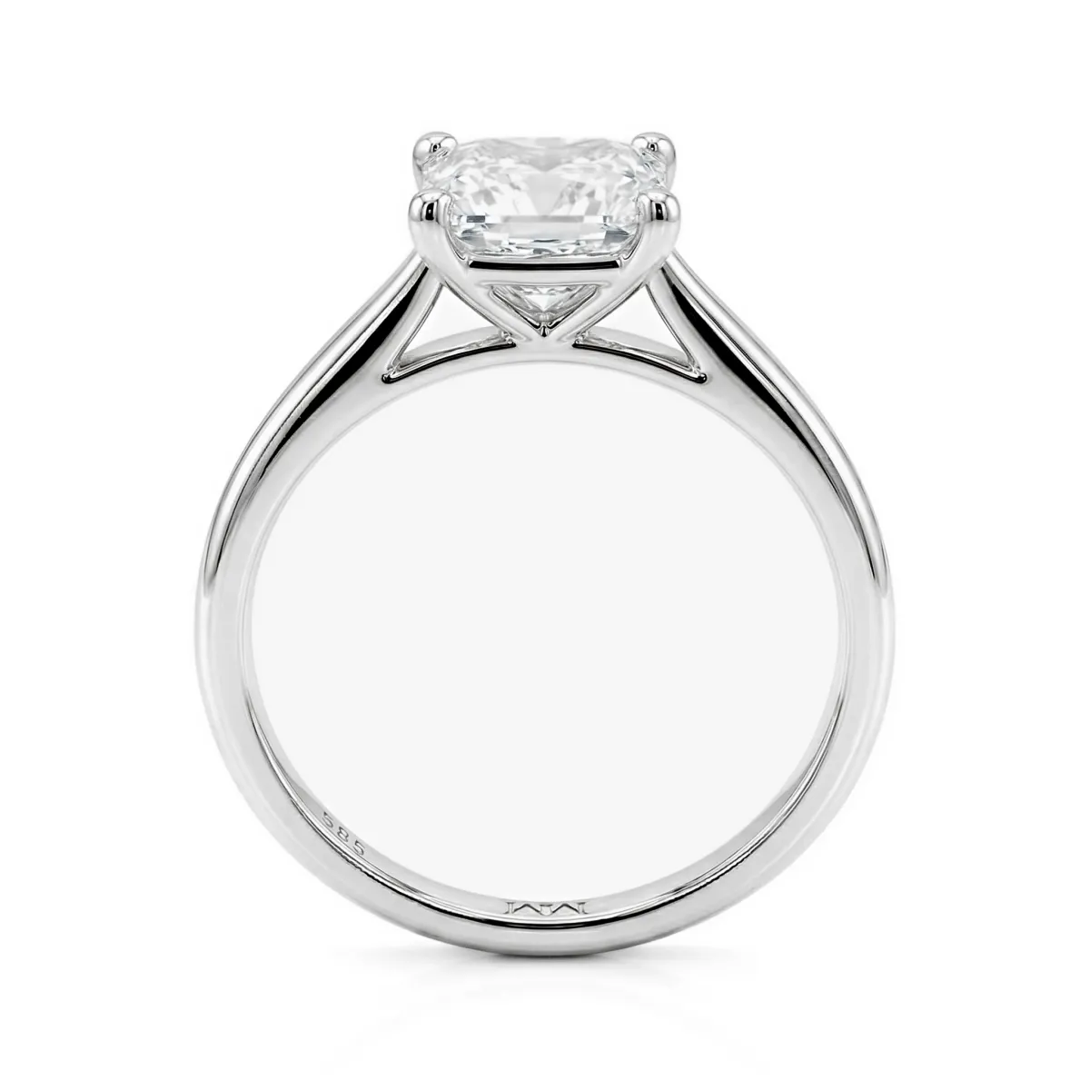 Iris - Princess Solitaire Moissanite Ring | My Moissanite