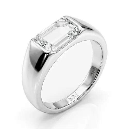 Portraitix - Men’s Portrait Cut Moissanite Ring