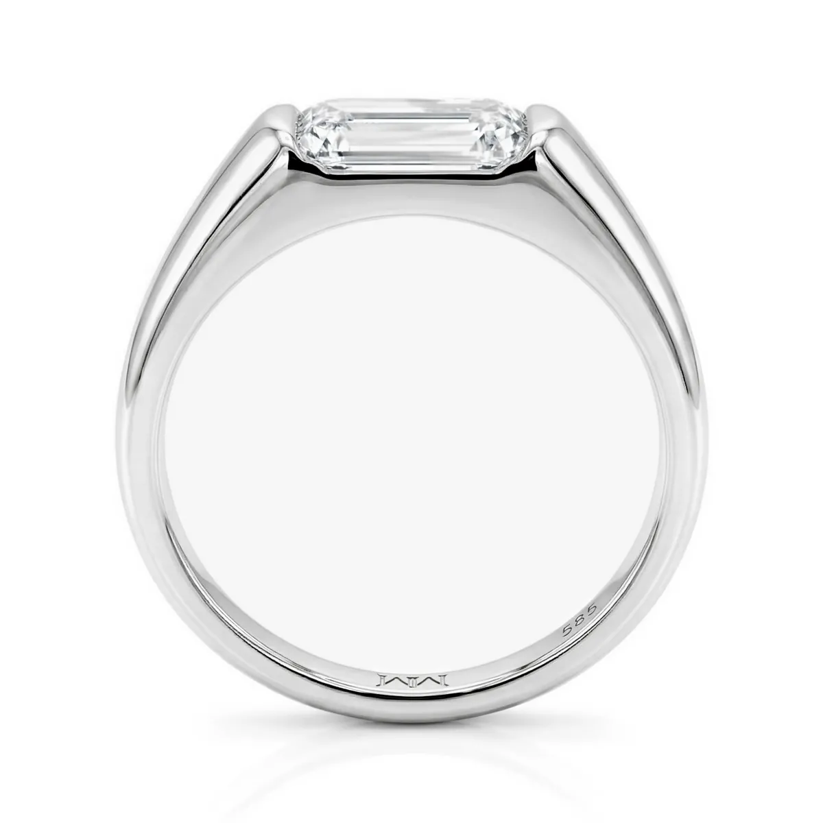 Portraitix - Men’s Portrait Moissanite Ring