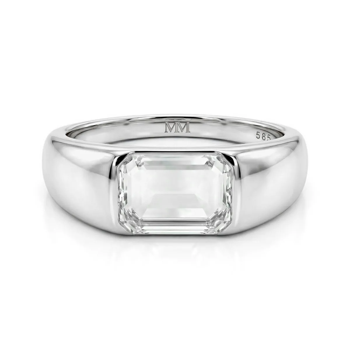 Portraitix - Men’s Portrait Moissanite Ring