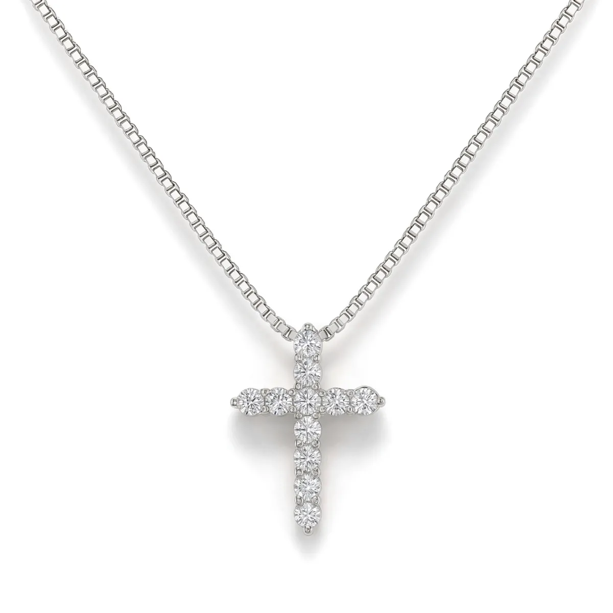 Divinity - Moissanite Cross Pendant