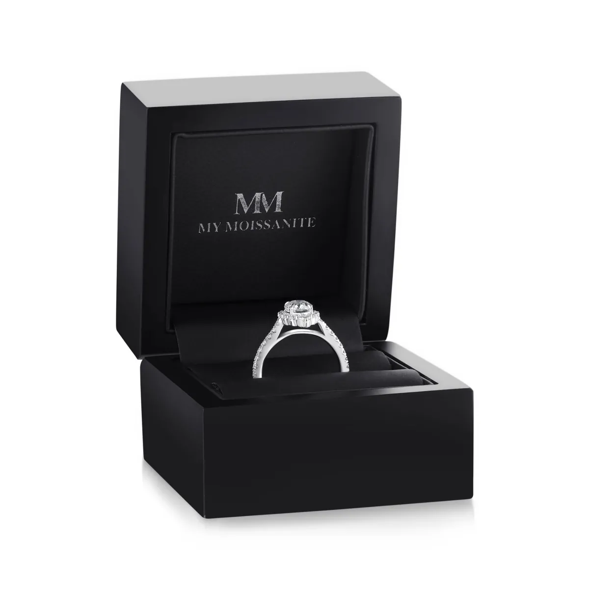 Haloise - Halo Oval Moissanite Engagement Ring | Wedfit