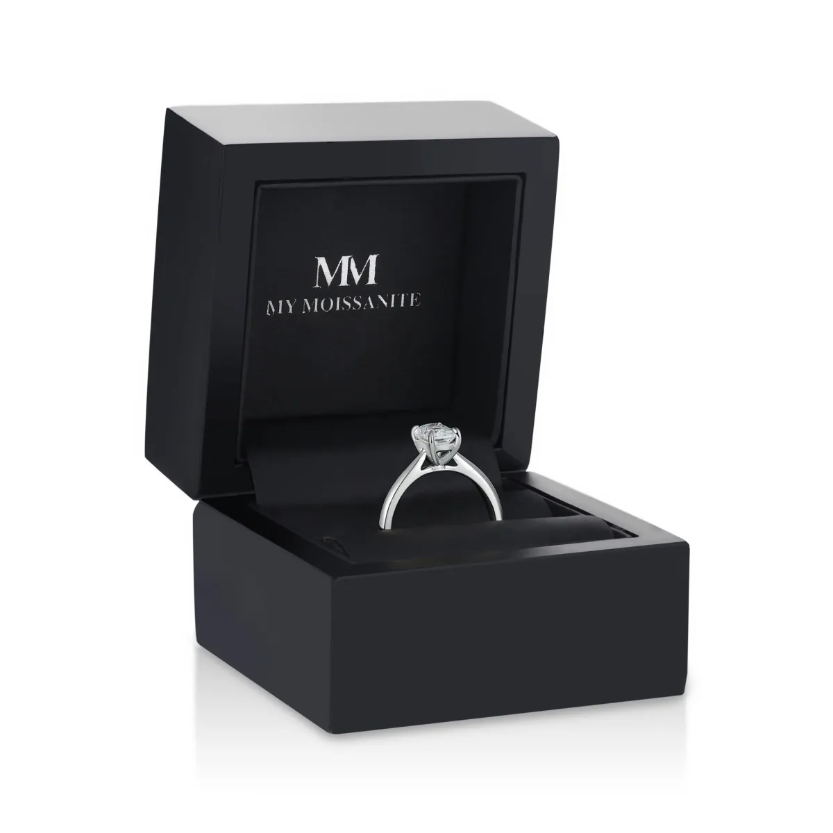 Elysium - Emerald Solitaire Moissanite Ring | My Moissanite
