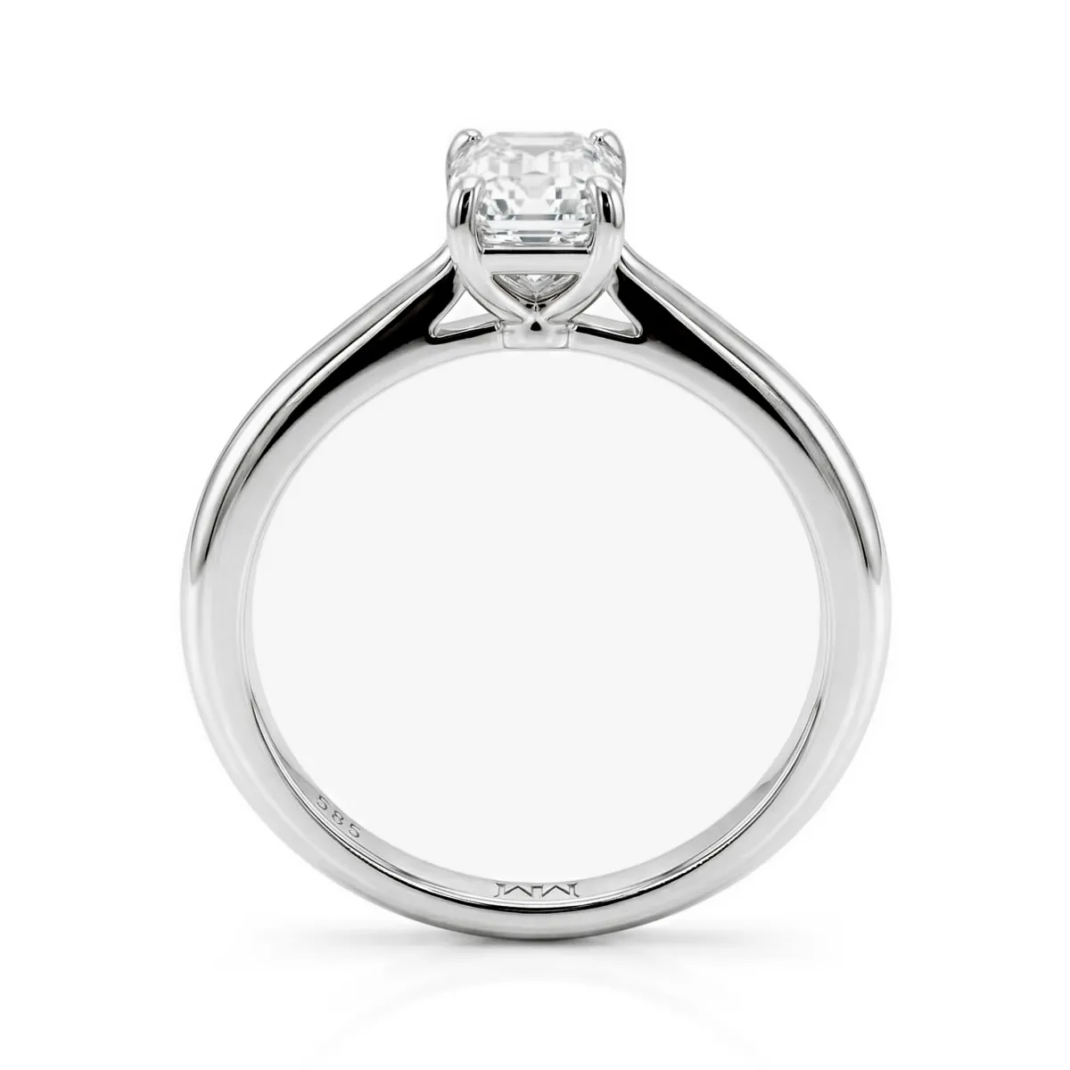 Elysium - Emerald Solitaire Moissanite Ring | My Moissanite