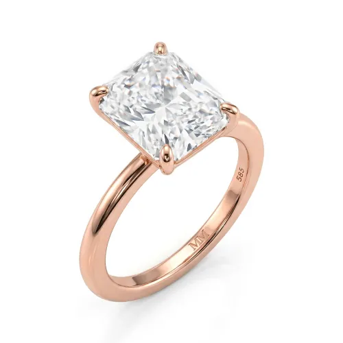 Radiana - Radiant Solitaire Moissanite Ring