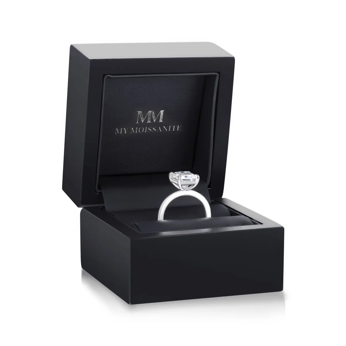 Radiana - Radiant Cut Solitaire Moissanite Ring