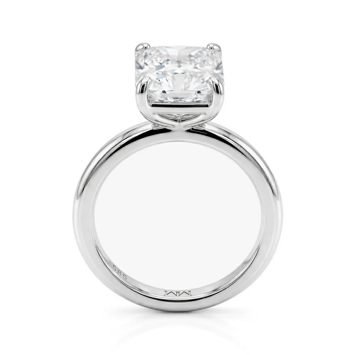 Radiana - Radiant Cut Solitaire Moissanite Ring