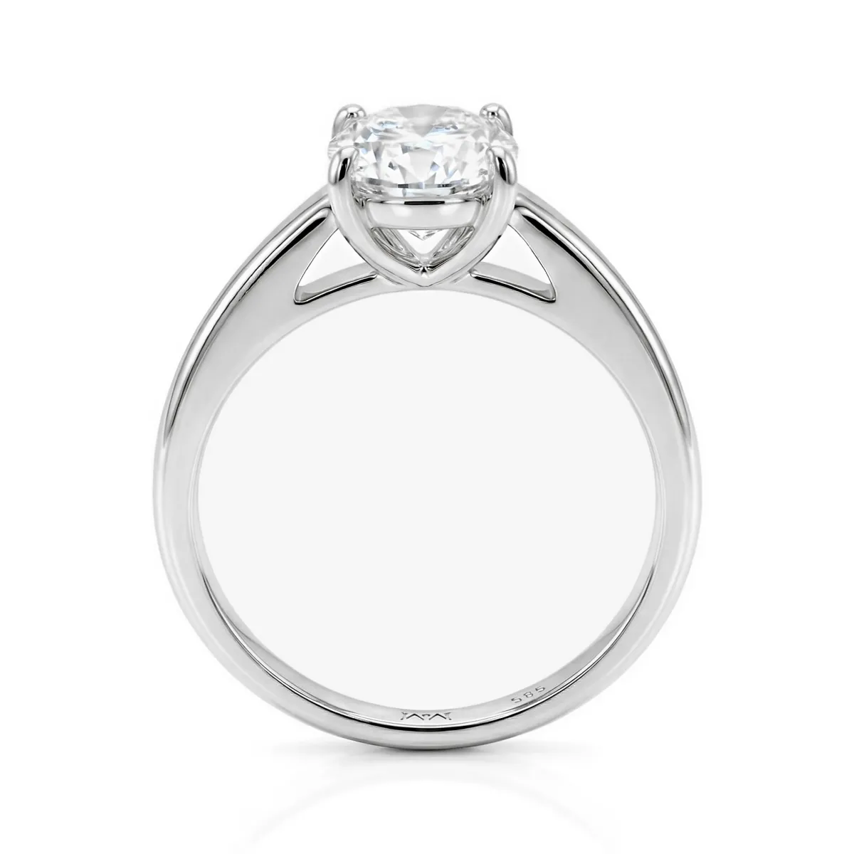 Elara - Cushion Solitaire Moissanite Ring | My Moissanite
