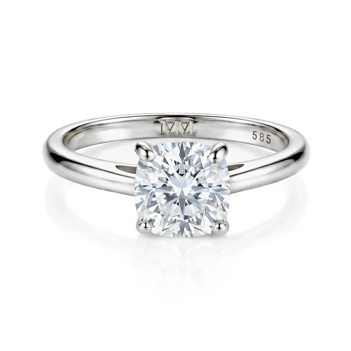 Elara - Cushion Solitaire Moissanite Ring | My Moissanite