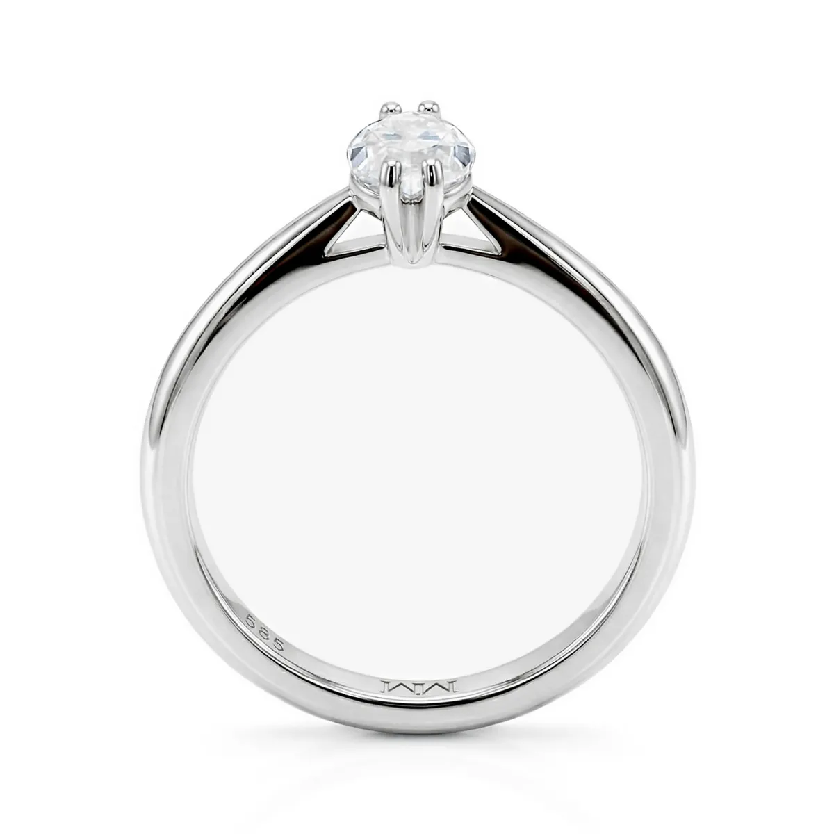 Liana - Marquise Solitaire Moissanite Ring