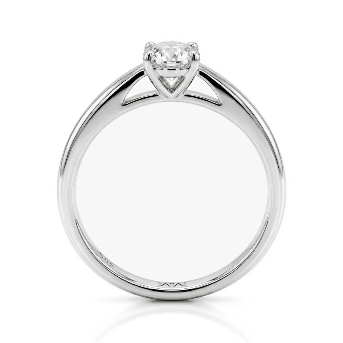 Eloise - Oval Solitaire Moissanite Ring