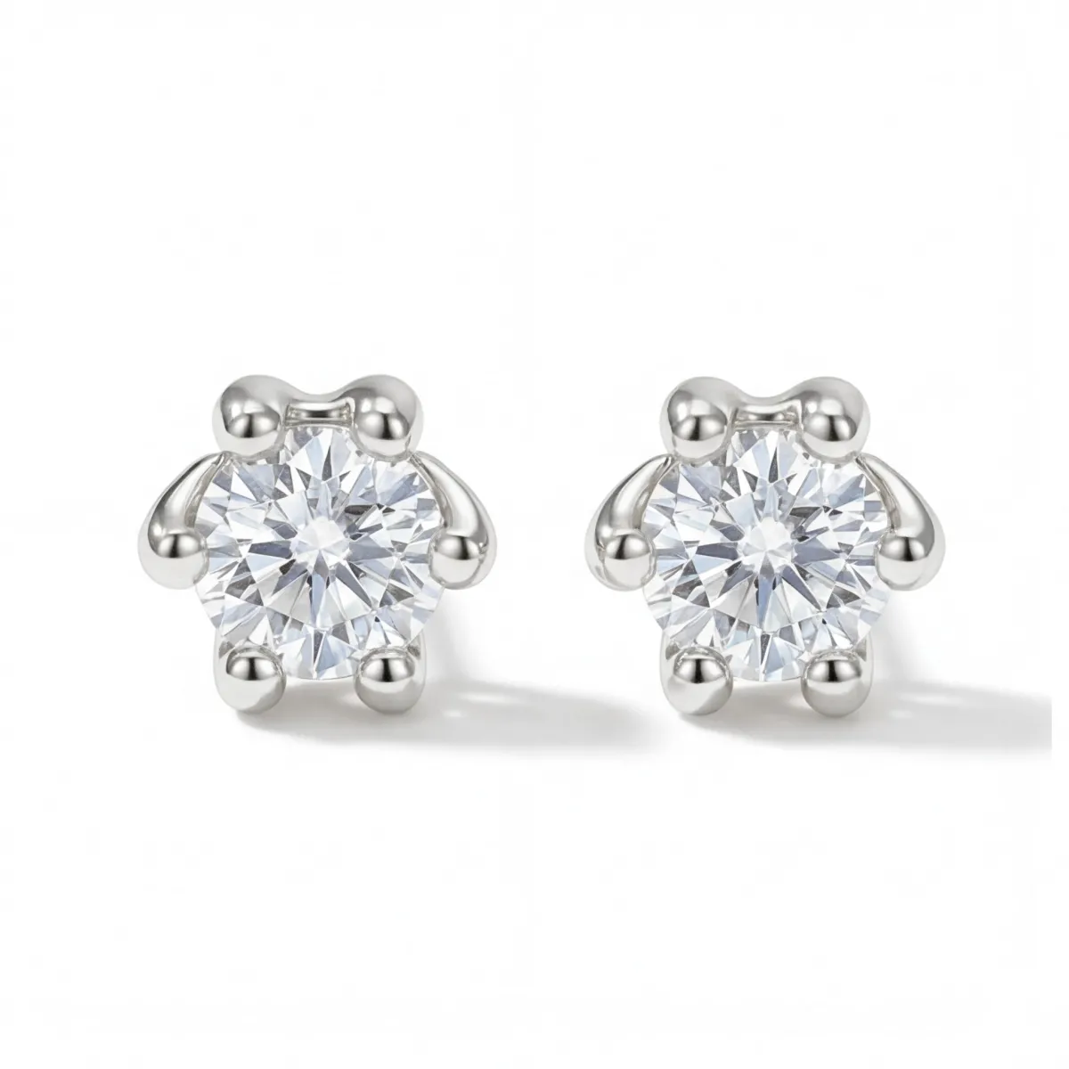 Zephyra - Elegant Screwback Moissanite Stud Earrings
