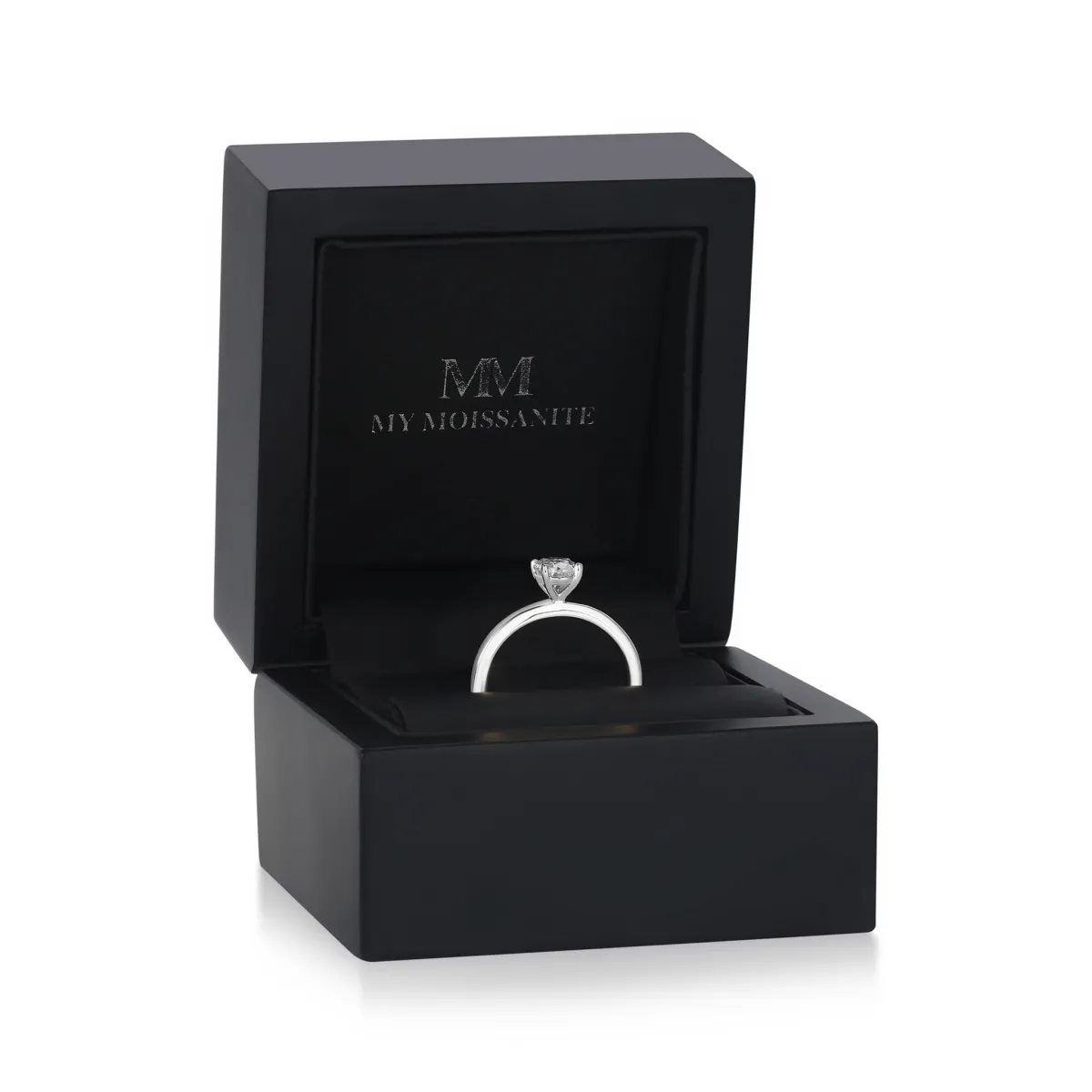 Ovalique - Classic Oval Solitaire Moissanite Engagement Ring