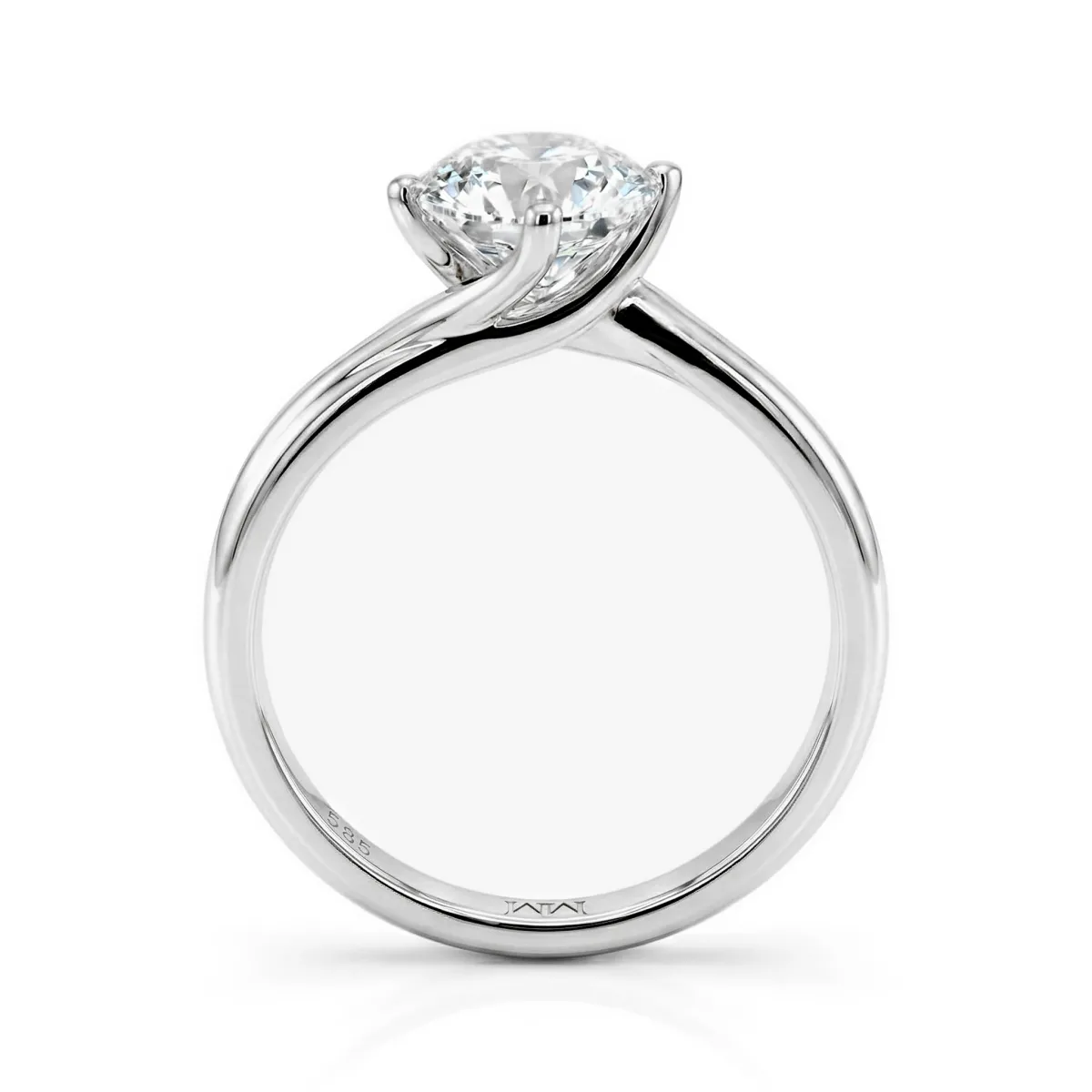 Circline - Classic Round Moissanite Solitaire Engagement Ring