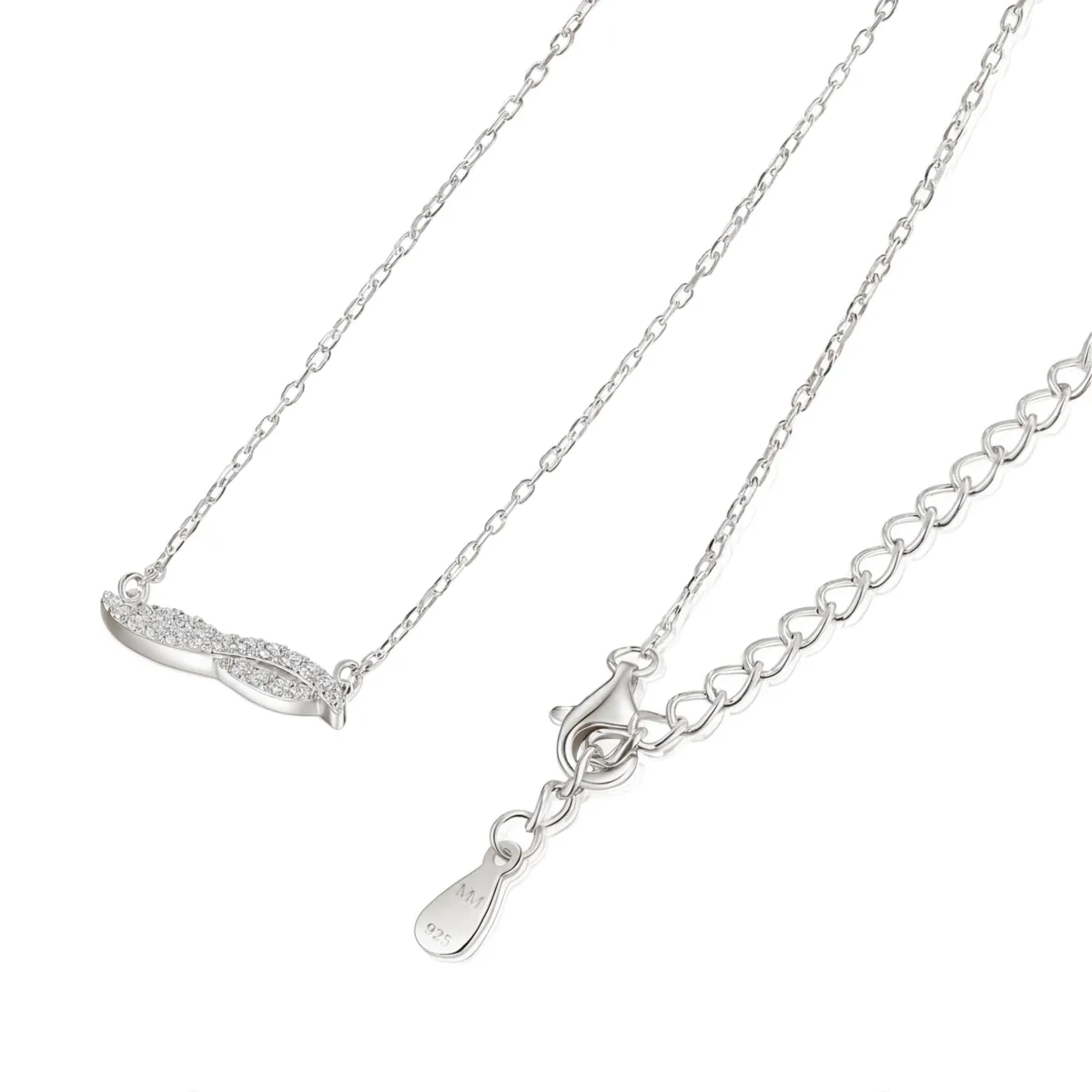 Astrid - Marquise-Inspired Moissanite Necklace with Pave Setting