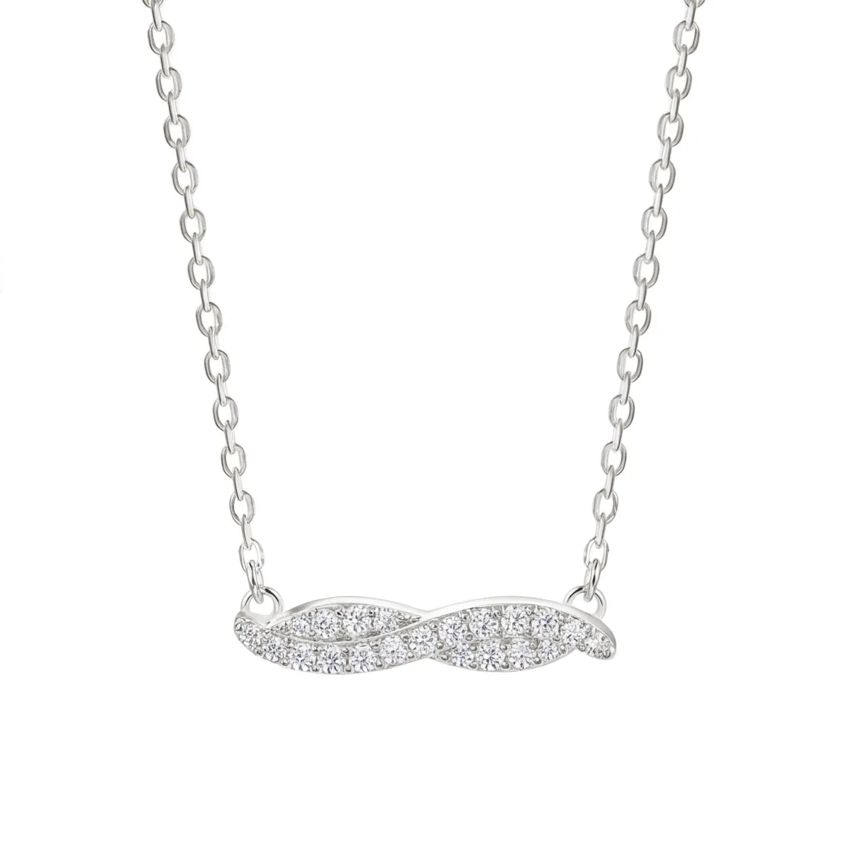 Astrid - Marquise-Inspired Moissanite Necklace with Pave Setting