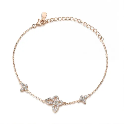 Orchidea - Marquise Moissanite Bracelet with Floral Motifs
