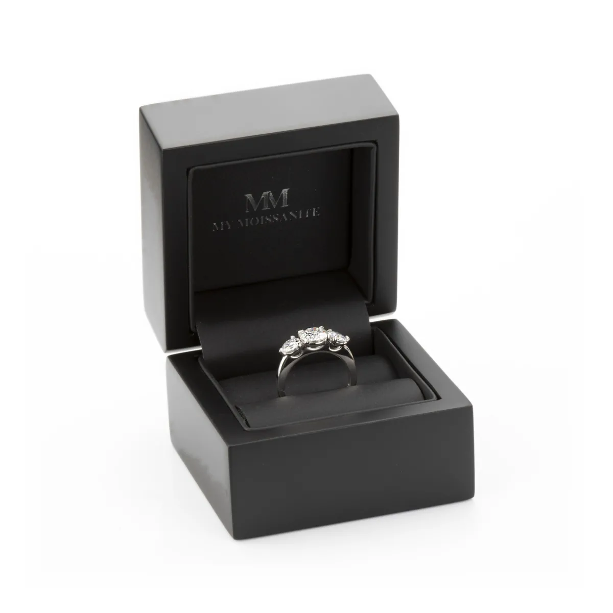 Aventine - Triple Moissanite Ring | My Moissanite