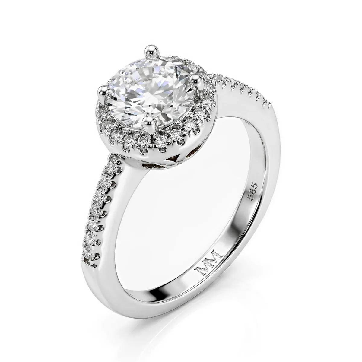 Seraphina - Moissanite Halo Engagement Ring | My Moissanite